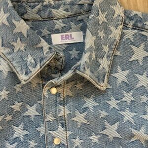ERL men's shirt jacket new without tags. Originally over $800